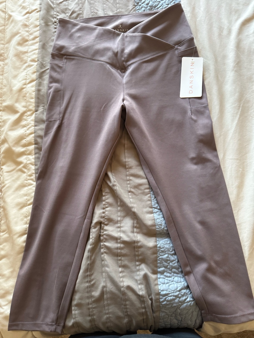 Danskin Woman’s Leggings in Taupe Gray